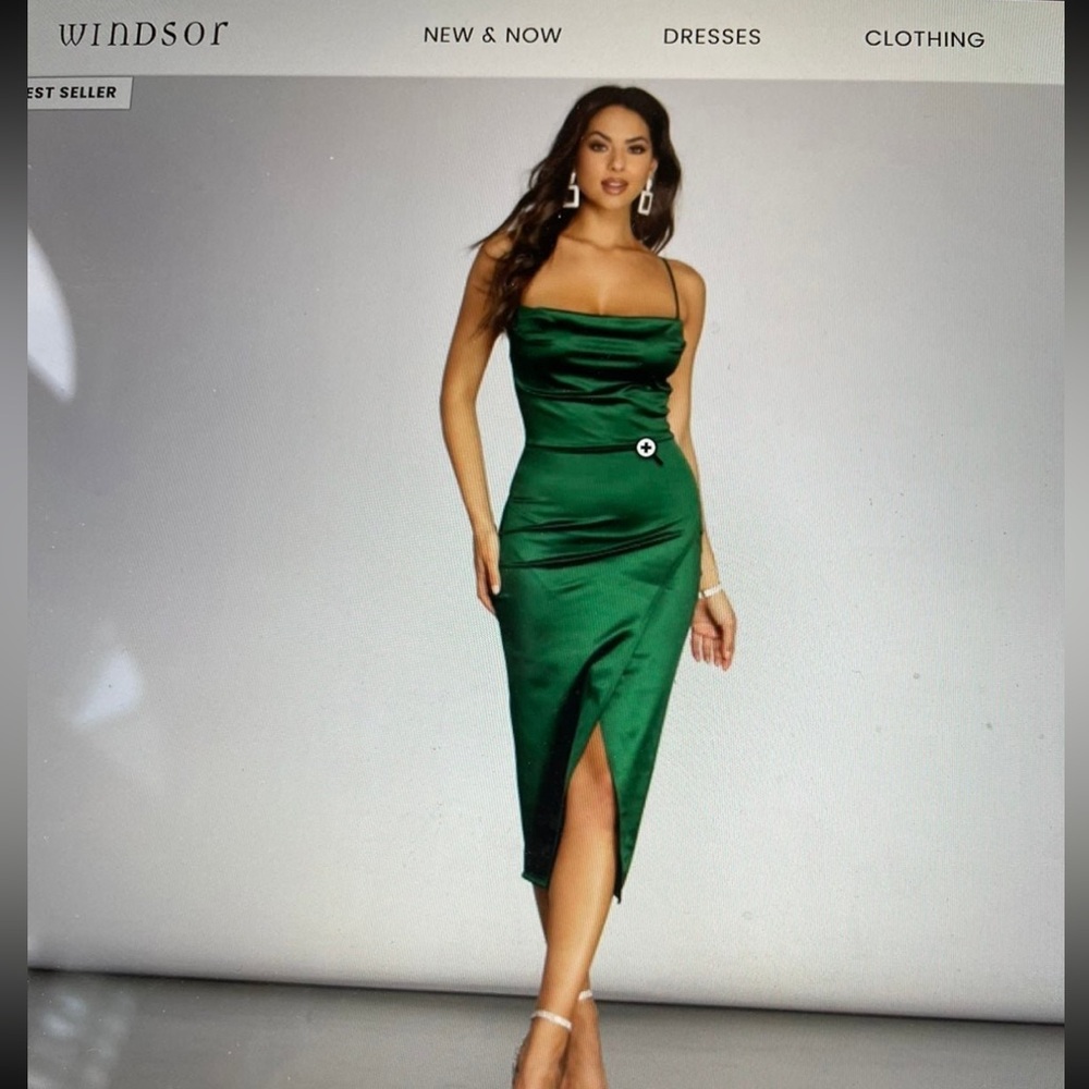 Windsor cowl neck cross back dress